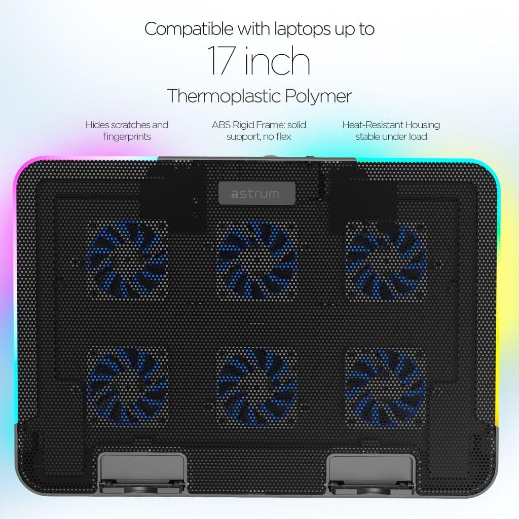 Laptop Cooling Pad 15.6″ 6 x 60mm Fan Led 5 Level – LCP156