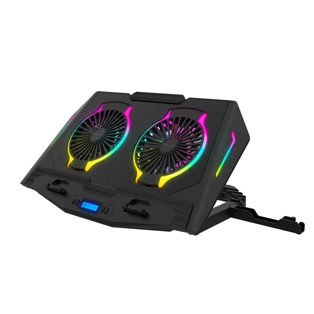 Laptop Cooling Pad 17.0” 2 x 120mm Fan RGB 6 Level - LCP172 Astrum